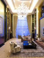 成都頂級奢華新古典別墅風格古典客廳裝修圖片