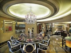 成都頂級奢華新古典別墅風格古典餐廳裝修圖片