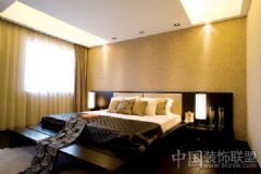 中山清華坊 經典中式裝飾風格現代臥室裝修圖片