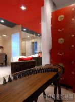 永不褪色的紅色經典家居空間現代客廳裝修圖片