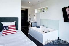 斯德哥爾摩別墅清新風格現代臥室裝修圖片