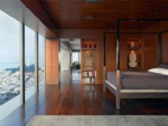 中式豪華公寓 觀臨天下美景中式臥室裝修圖片