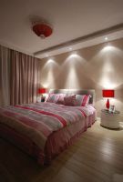 浪漫燭光 增添婚房氣氛現代臥室裝修圖片