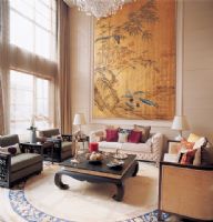 中式家居的淡雅與唯美中式客廳裝修圖片