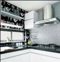 黑白風打造質感家居現代廚房裝修圖片