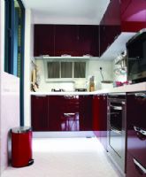 紅色家居  洋溢著幸福的愛情現代廚房裝修圖片