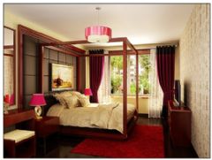 新中式別墅設計中式臥室裝修圖片