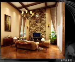 中海瓦爾登湖歐式客廳裝修圖片