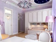 典雅夢幻公主房設計風格古典臥室裝修圖片