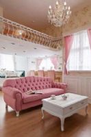 童話世界里的復式婚房歐式客廳裝修圖片