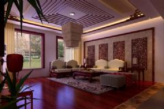 15萬締造新中式家居獨特魅力中式客廳裝修圖片
