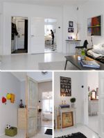 純凈白色寬敞之家美式客廳裝修圖片
