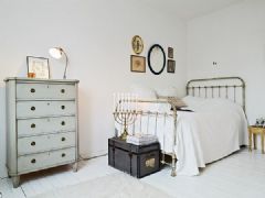 北歐風格單身公寓歐式臥室裝修圖片