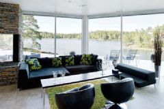 斯德哥爾摩優雅別墅設計現代客廳裝修圖片