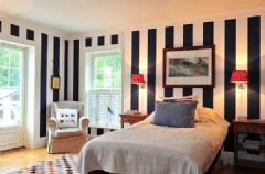 享受驚艷落日美景的北歐大宅歐式臥室裝修圖片
