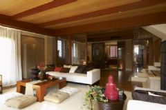 上海龍湖滟瀾山樣板房中式客廳裝修圖片