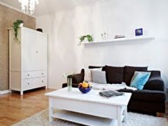 45平方米白領小公寓簡約客廳裝修圖片