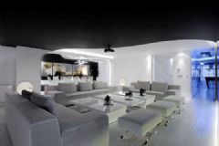 西班牙加利西亞公寓創意改型簡約客廳裝修圖片