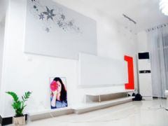 南京達人6萬裝153平米艷色美家現代客廳裝修圖片
