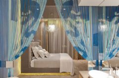 拉斯維加斯夢幻藍色住宅混搭臥室裝修圖片