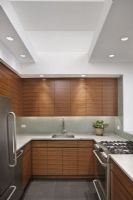 紐約設計師對雜亂閣樓的空間改造簡約廚房裝修圖片