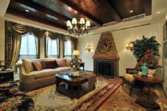 花團錦簇 320平米美式風美式客廳裝修圖片