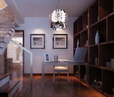 3萬打造木質質感現代家居現代書房裝修圖片