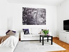 109平米簡潔明亮復式公寓簡約客廳裝修圖片