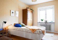 56平簡約北歐風公寓歐式臥室裝修圖片
