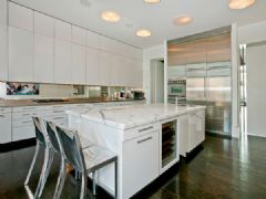 169平超豪華美式公寓 色彩跳躍的家居美式廚房裝修圖片