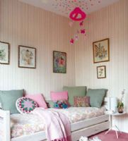 89平米兩室紫色夢幻家裝簡約臥室裝修圖片