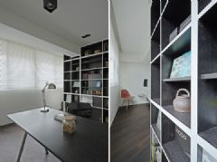 白凈素雅的臺北家居設計簡約書房裝修圖片