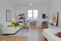 34平米迷人溫馨小戶型設計簡約臥室裝修圖片