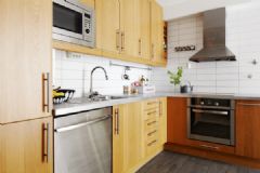 80平瑞典小住宅美式廚房裝修圖片