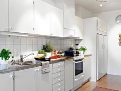 環境清新的氣質公寓混搭廚房裝修圖片
