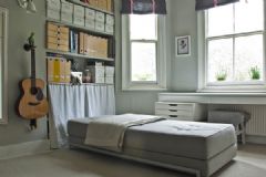 灰色時尚混搭設計小躍層混搭書房裝修圖片
