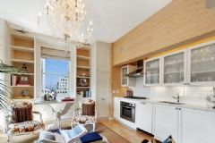 混搭新古典元素 美式現代公寓現代廚房裝修圖片