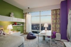 魅惑紫色家居生活現代臥室裝修圖片