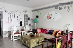 180平米淡雅新中式美家中式客廳裝修圖片