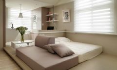 流線型小公寓設計簡約臥室裝修圖片