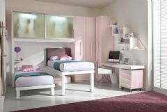 臥室組合式家具現代兒童房裝修圖片