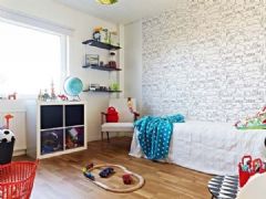 開放式夢幻色彩住宅簡約兒童房裝修圖片