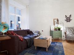 76平米奇幻空間北歐公寓歐式客廳裝修圖片