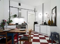 76平米奇幻空間北歐公寓歐式餐廳裝修圖片