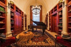 美國奧斯汀城堡別墅歐式書房裝修圖片