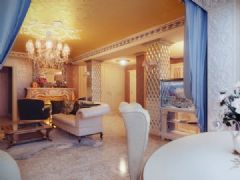 巴洛克風格優雅奢華住宅設計歐式客廳裝修圖片