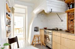 簡約時尚家具布置簡歐公寓歐式廚房裝修圖片