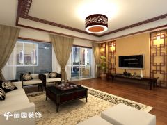 雍城世家中式中式客廳裝修圖片