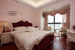 “花開富貴”主題的歐式復古歐式臥室裝修圖片