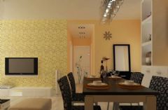 中海雍城世家二居室-100平現代餐廳裝修圖片
